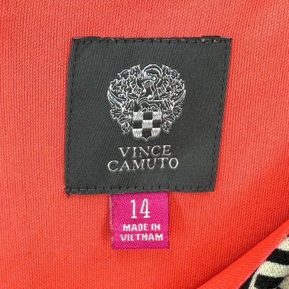 Vince Camuto Womens Dress Batik 3/4 Sleeve Lined Boat Neck Multicolor 14 - Picture 7 of 9